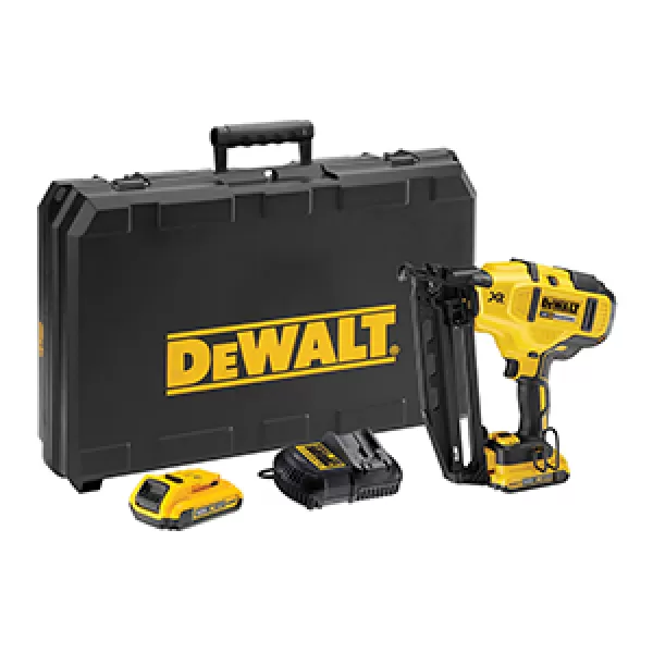 Aku hřebíkovačka DeWALT 18V XR, 2x aku Li-Ion / 2,0 Ah DCN660D2