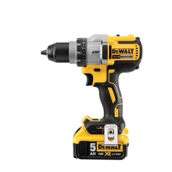 Aku vrtačka DeWALT DCD991P2-QW, 18V XR, 2x aku Li-Ion / 5,0 Ah, bezuhlíková