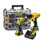 Sada aku nářadí DeWALT DCK211D2T, 12V XR, 2x 2,0Ah aku Li-Ion