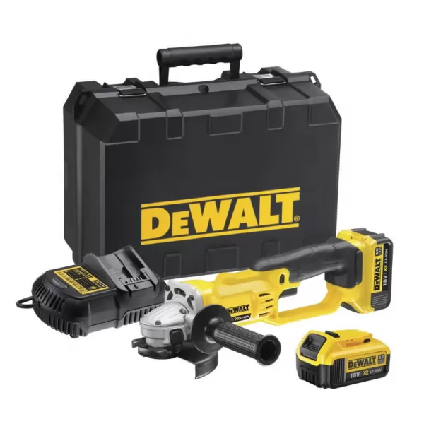 Aku úhlová bruska DeWALT DCG412M2 (125), 18V XR, 2x aku Li-Ion / 4,0 Ah