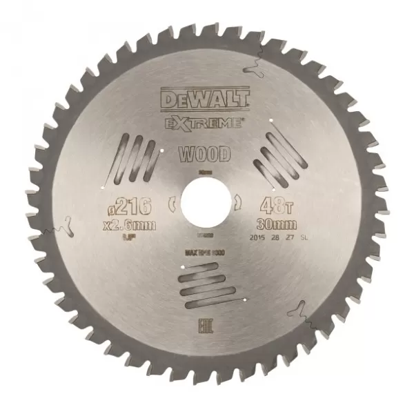 Pilový kotouč DeWALT EXTREME® 216 x 30 mm