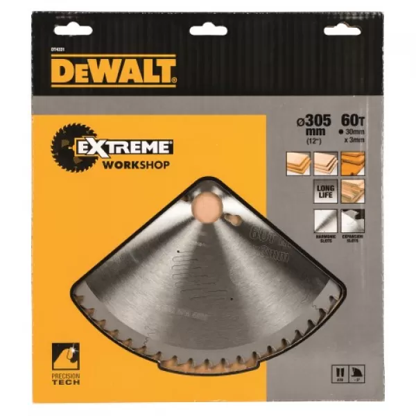 Kotouč pilový 305x30 mm DeWalt DT4331, 60 zubů, ATB -5°, univerz