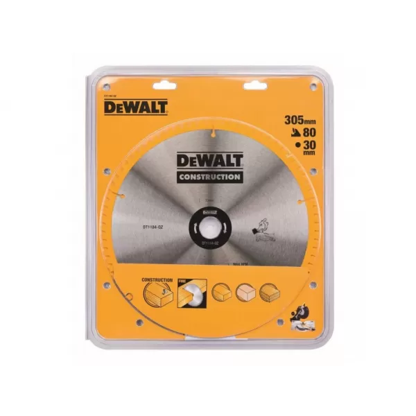 Kotouč pilový 305x30 mm DeWalt DT1184, 80 zubů, ATB 7°