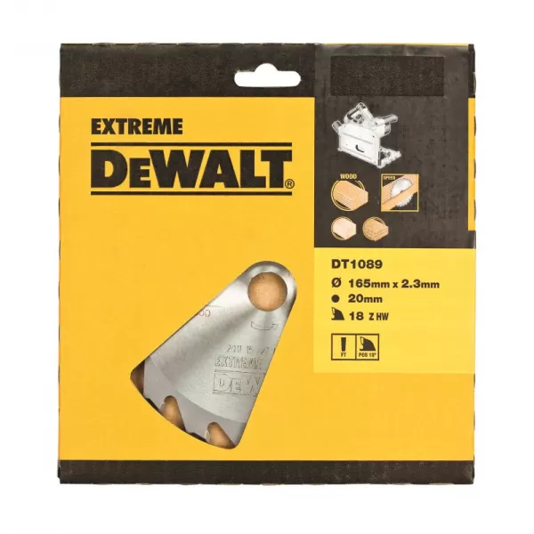 Pilový kotouč DeWALT EXTREME® 165x20 mm