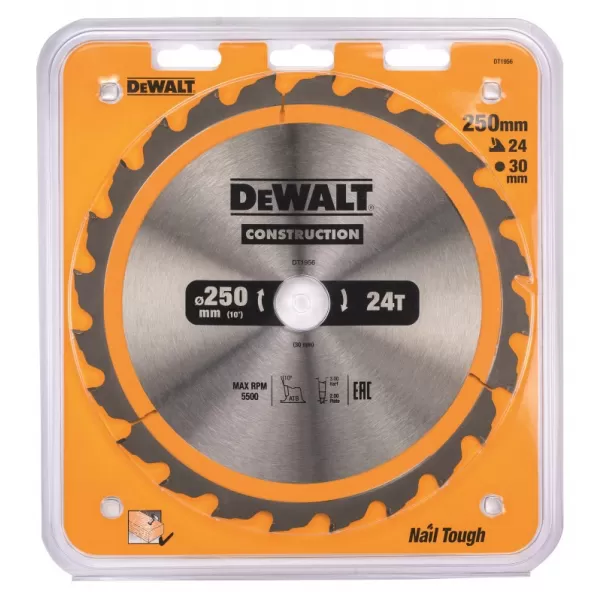 Pilový kotouč DeWALT CONSTRUCTION 250x30 mm