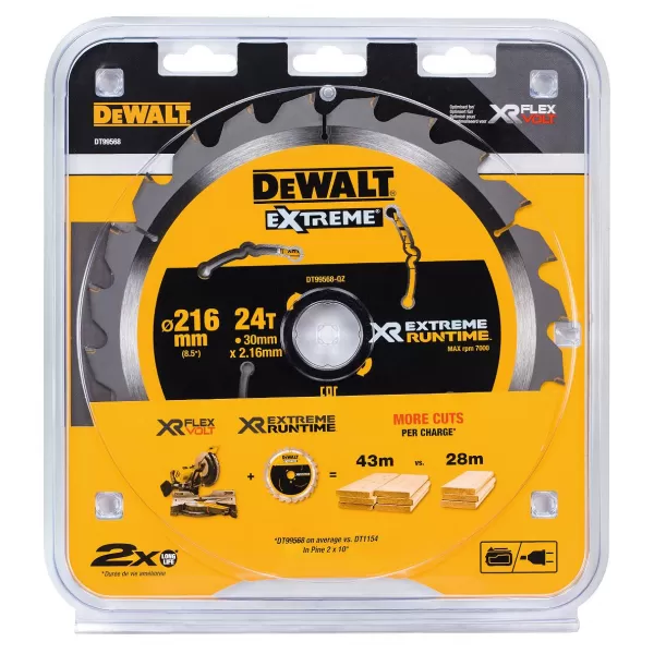 Pilový kotouč DeWALT XR EXTREME RUNTIME 216x30 mm