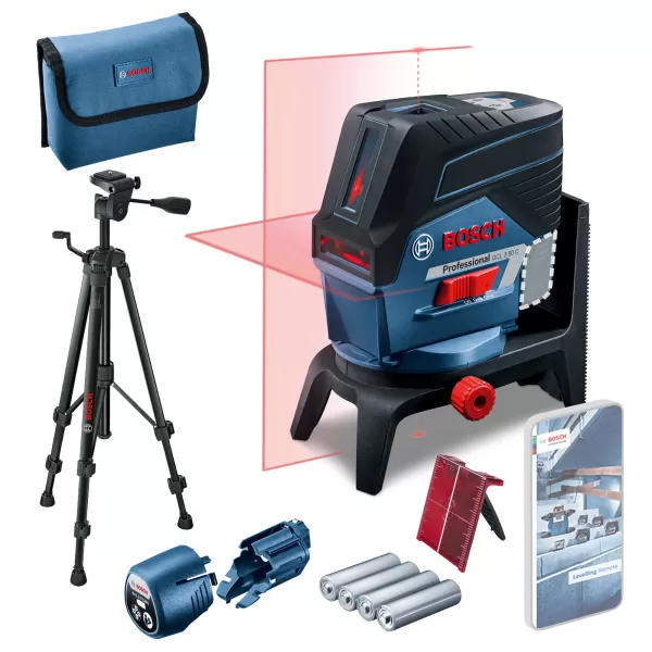 Křížový laser Bosch GCL 2-50 C Professional + stativ BT 150 Professional 0601066G02