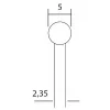 Tvrdokovová kulovitá fréza Proxxon - 5mm