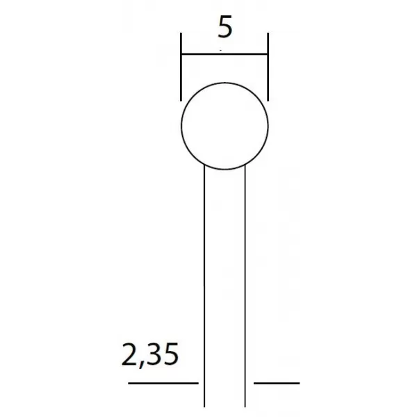 Tvrdokovová kulovitá fréza Proxxon - 5mm