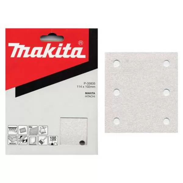 Brusné papíry Makita 114x102mm, pro vibrační brusky /bal.10ks/