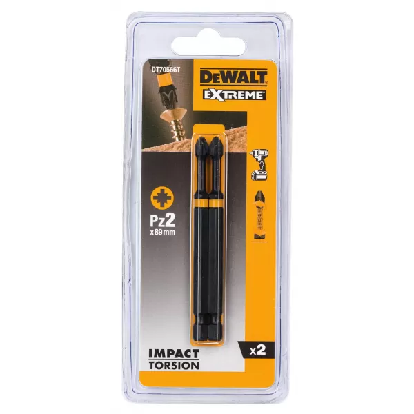 Bit šroubovací PZ2 DeWalt DT70566T / bal.2ks /