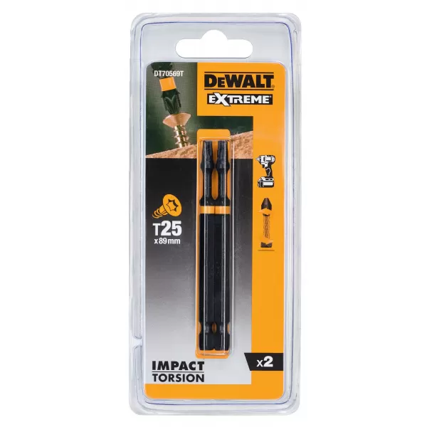 Bit šroubovací Torx T25 DeWalt DT70569T /bal.2ks/