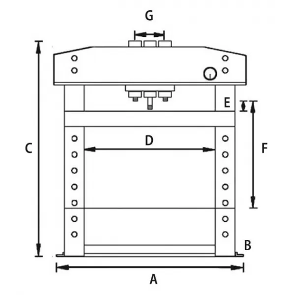 Hydraulický lis Unicraft stolní WPP 15 TE