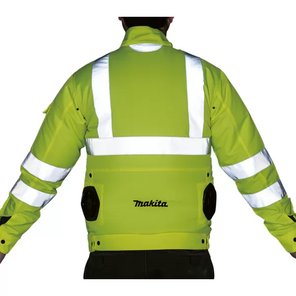 Bunda Makita DFJ214ZXL s ventilátory Li-ion 10,8/14,4/18V - solo