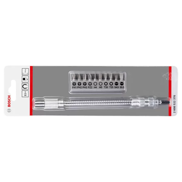 Sada bitů s pružným prodloužením 200mm 1/4" Bosch 2608522376