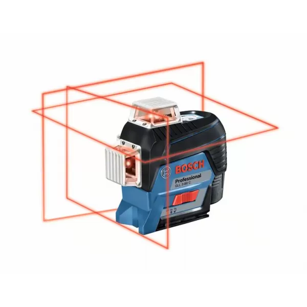 Křížový laser Bosch GLL 3-80 C Professional + přijímač LR7 + držák BM1 + L-boxx 0601063R05