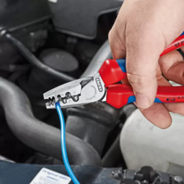 Kleště na kabelové koncovky izolované 1000V VDE, Knipex