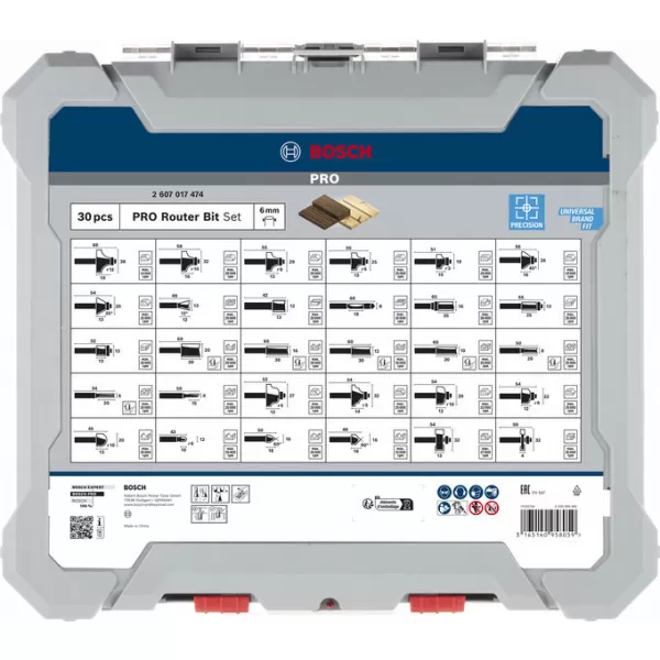 Sada fréz, stopka 6,0mm Bosch PRO