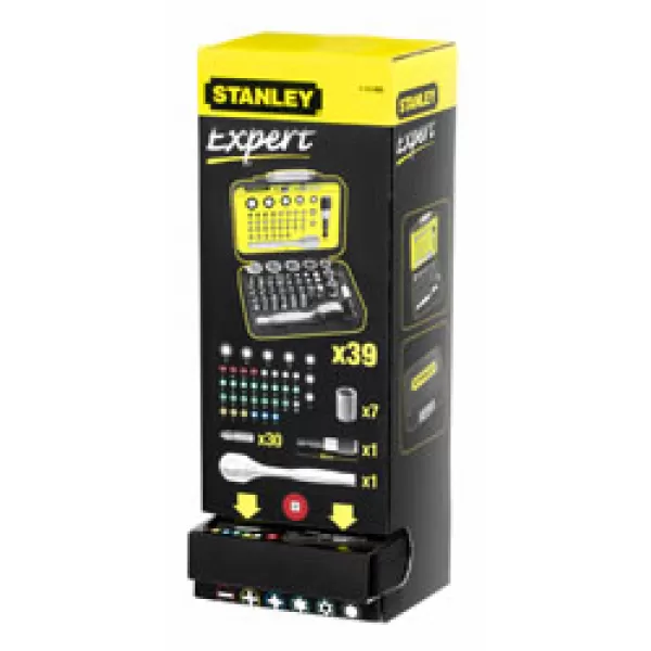 Sada bitů s ráčnou Stanley Expert 40dílná 1-13-906
