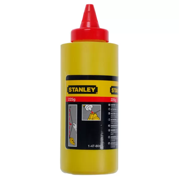 Červená prášková křída Stanley 225g 1-47-804