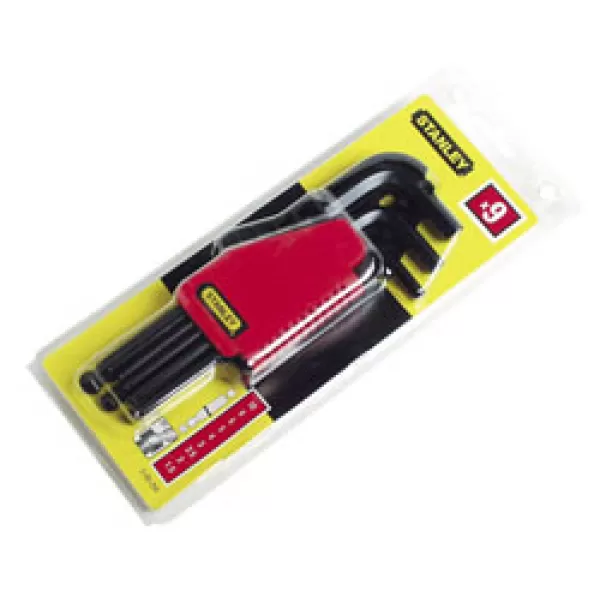 Sada metrických šestihranných zástrčných klíčů Stanley 9dílná s 0-69-256