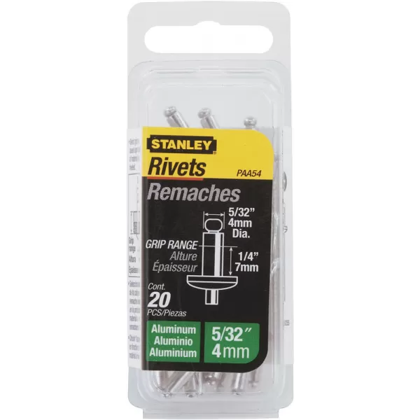 Hliníkové trhací nýty Stanley