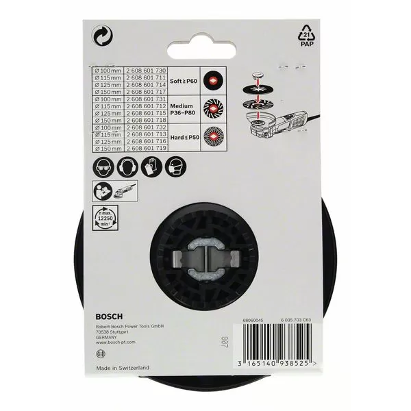 Talíř opěrný Bosch - hrubý X-LOCK