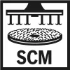 Talíř opěrný 125mm Bosch SCM systému se středovým hřebem X-Lock