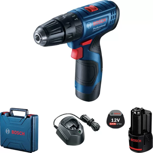 Aku vrtačka s příklepem Bosch GSB 120-LI Professional 12V/2,0 Ah 06019G8100