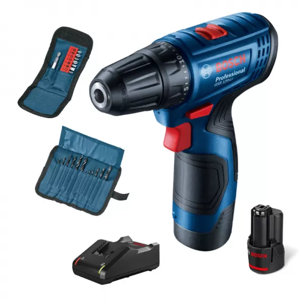 Aku vrtačka Bosch GSR 120-LI Professional 12V/2,0 Ah + 23ks příslušenství 06019G8002
