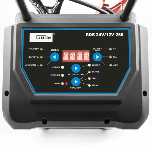 Nabíječka baterií digital Güde GDB 24V/12-250