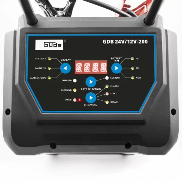 Nabíječka baterií digital Güde GDB 24V/12-200