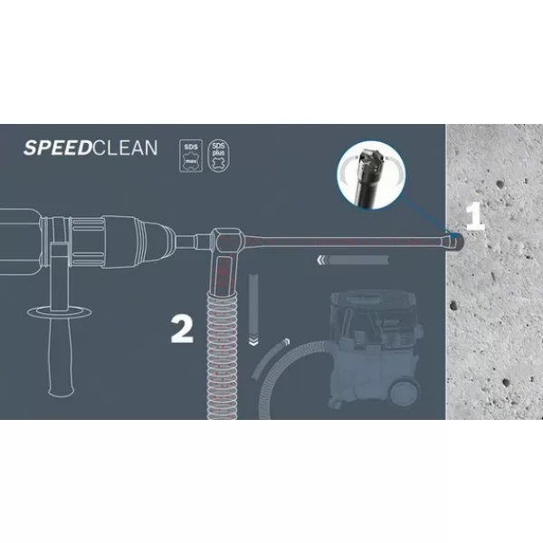Vrták dutý s odsáváním Bosch SDS-max Speed Clean