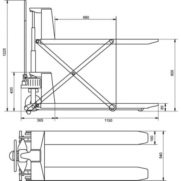 Plošina zvedací Unicraft PHH 1001