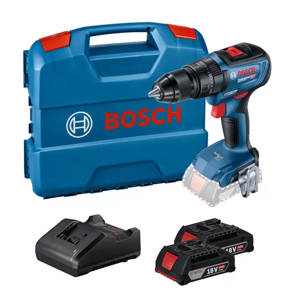 Aku vrtačka s příklepem Bosch GSB 18V-50, kufr L-case Professional 06019H5100