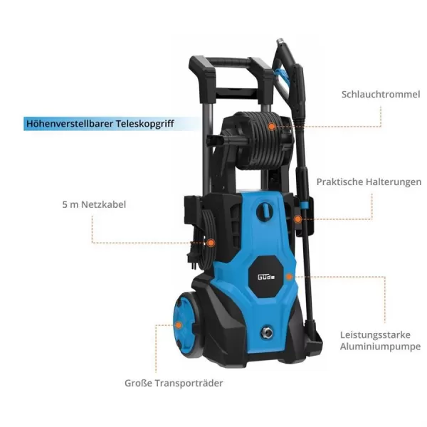 Vysokotlaký čistič Güde GHD 2100-165