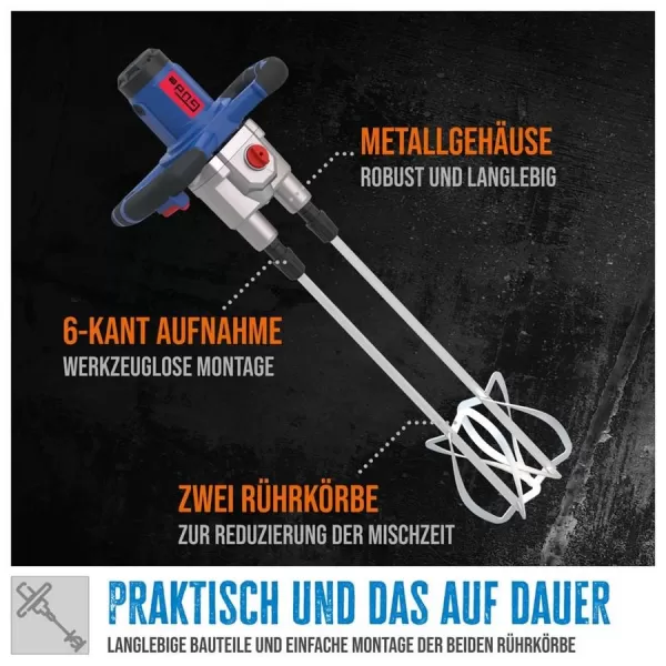 Míchadlo stavebních směsí Güde GRW 1811.1 TWIN