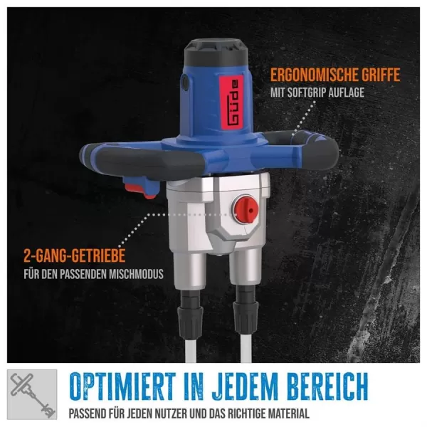 Míchadlo stavebních směsí Güde GRW 1811.1 TWIN