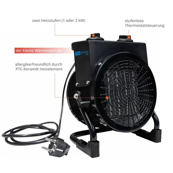 Topidlo elektrické Güde GH 2000 K