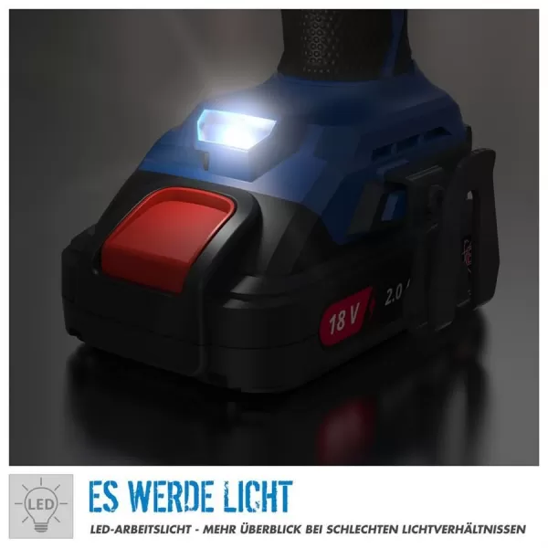 Aku vrtačka s příklepem Güde BSB 18-0 BL