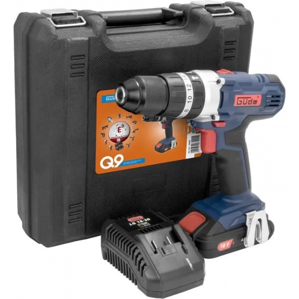 Aku vrtačka s příklepem Güde BSB 18-201-30K