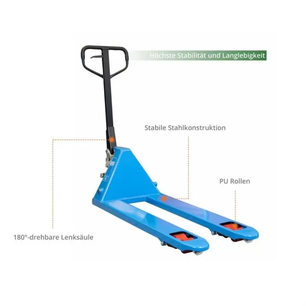 Vozík paletový s váhou Güde GHW 2500-115 PU