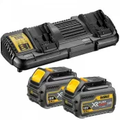 Startovací sada, dvojitá nabíječka 2 x 6,0Ah DeWALT FLEXVOLT DCB132T2