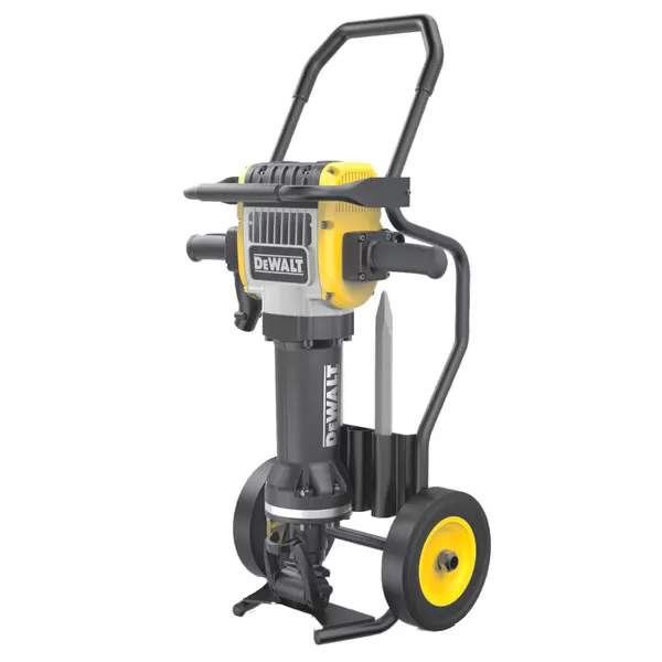 Kladivo bourací DeWalt D25981 28mm HEX,2100W, 52 J, 31  včetně přepravního vozíku a špičatého sekáče