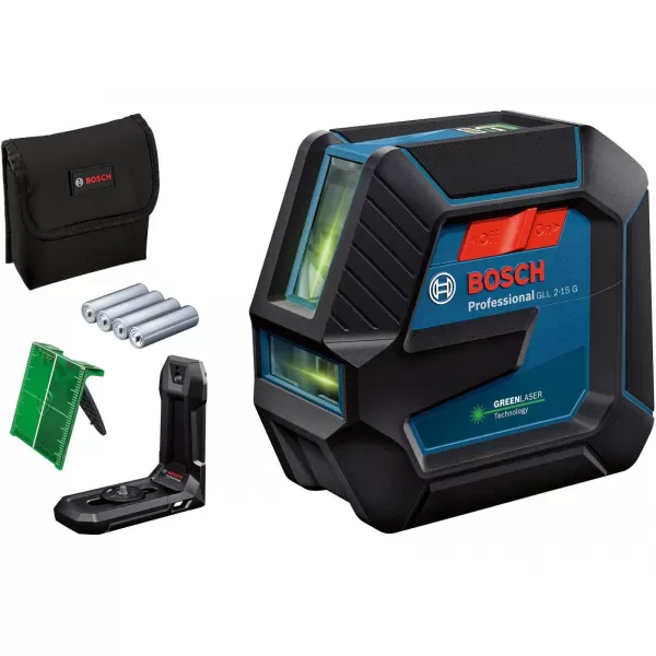 Laser křížový Bosch GLL 2-15 G + LB10 Professional 0601063W00