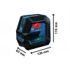 Laser křížový Bosch GLL 2-15 G Professional + LB10+DK10, kufr, taška 0601063W02