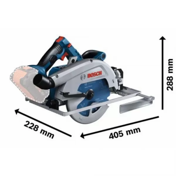 Aku okružní pila Bosch GKS 18V-68 GC solo Professional BITURBO 06016B5100