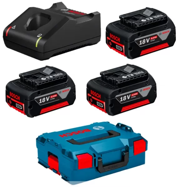 Startovací sada 3 x aku GBA 18V/5,0Ah+GAL18V-40+L-Boxx 0615990L3T