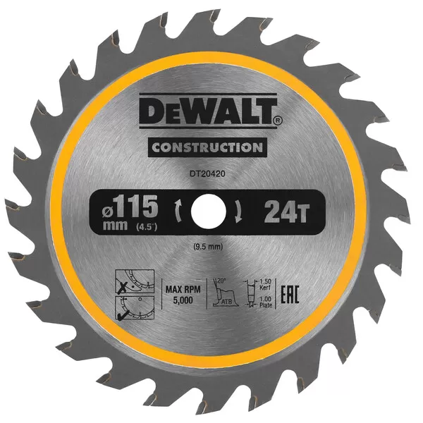 Pilový kotouč DeWalt DT20420 115 X 9,5 mm