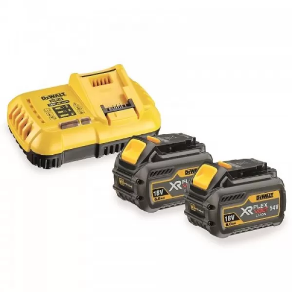 Sada 2ks akumulátorů 6Ah + nabíječka Dewalt FLEXVOLT DCB118T2